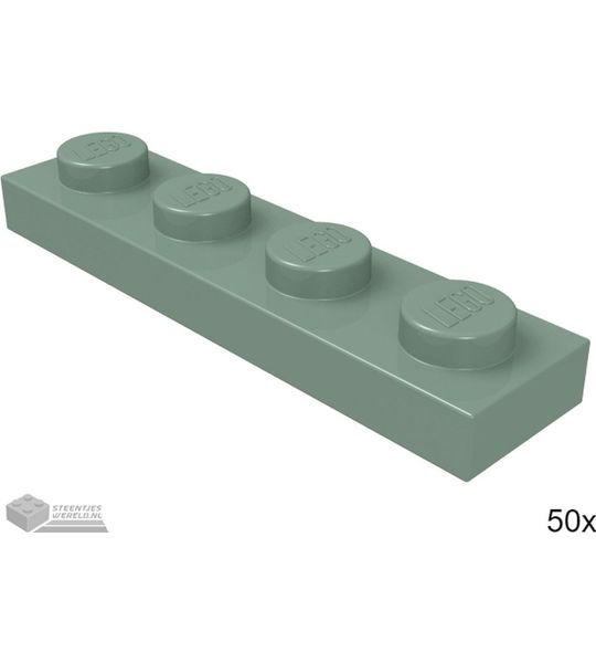 LEGO 3710 Zandgroen 50 stuks