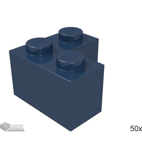 LEGO Bouwsteen 2 x 2 hoek, 2357 Donkerblauw 50 stuks