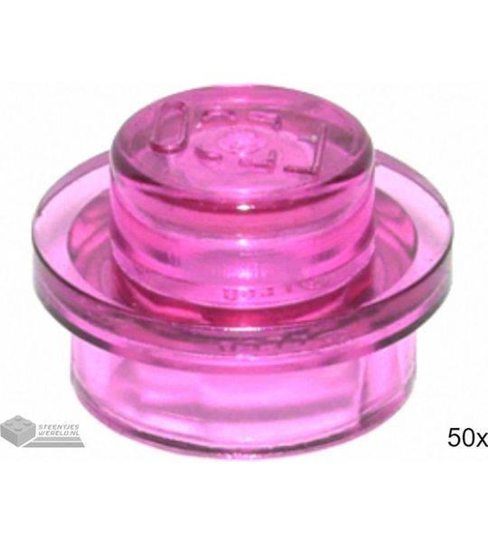 LEGO 4073 Doorzichtig donkerroze 50 stuks