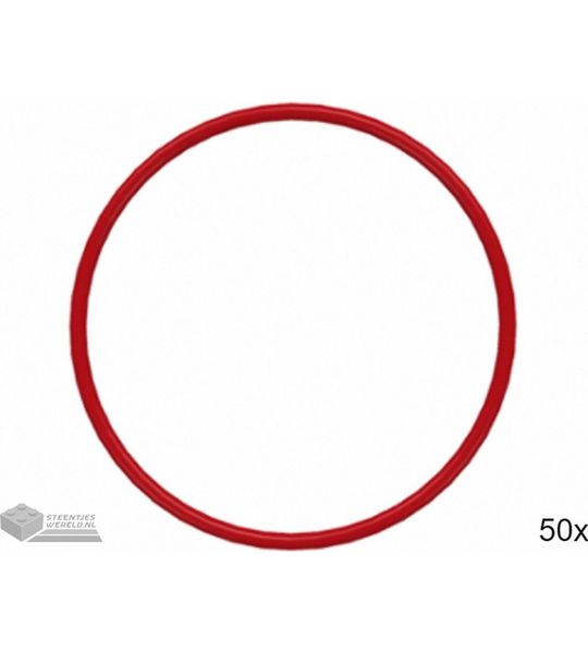 LEGO Rubberen band, x37 Rood 50 stuks