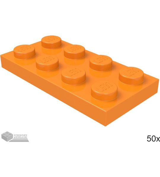 LEGO 3020 Oranje 50 stuks