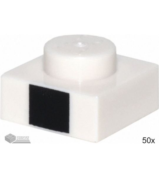 LEGO 3024pb010 Wit 50 stuks
