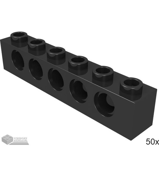 LEGO 3894 Zwart 50 stuks