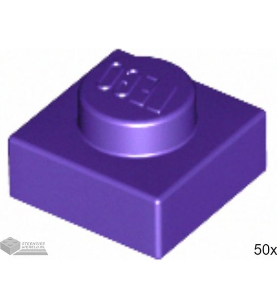 LEGO 3024 Donkerpaars 50 stuks