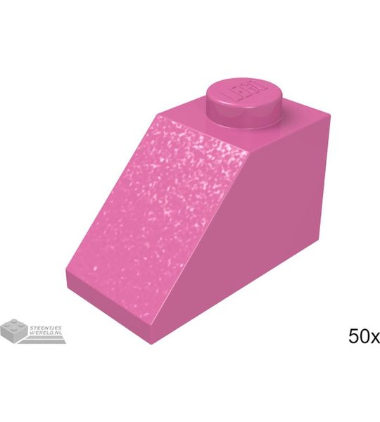 LEGO Dakpan 2x1, 3040 Donkerroze 50 stuks