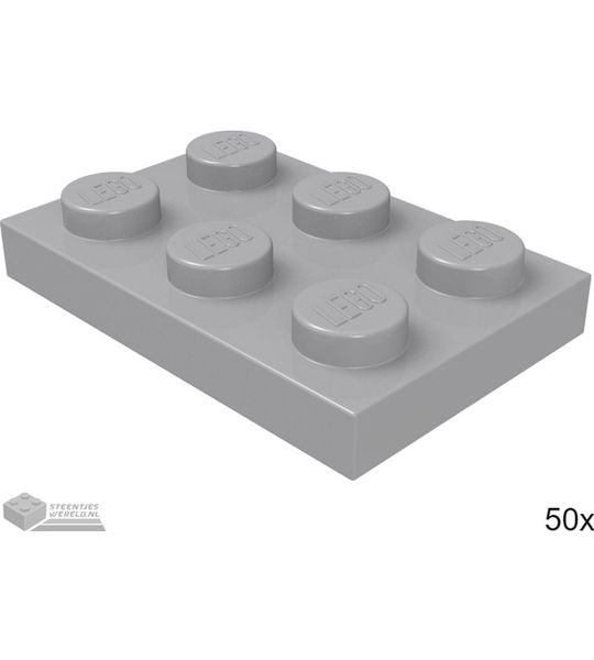 LEGO 3021 Licht blauwgrijs 50 stuks