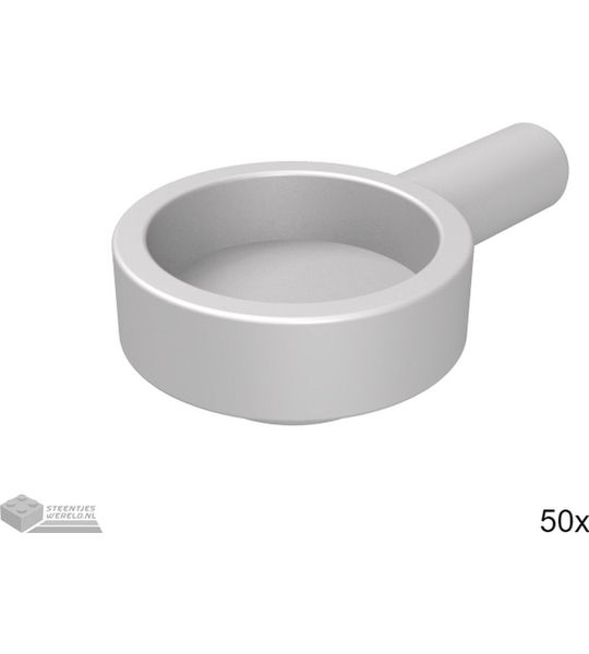 LEGO 4528 Plat zilver 50 stuks