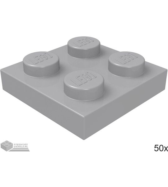 LEGO 3022 Licht blauwgrijs 50 stuks