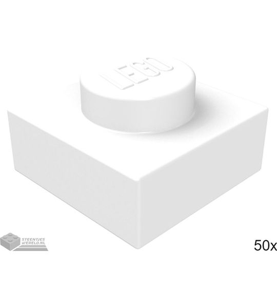 LEGO 3024 Wit 50 stuks
