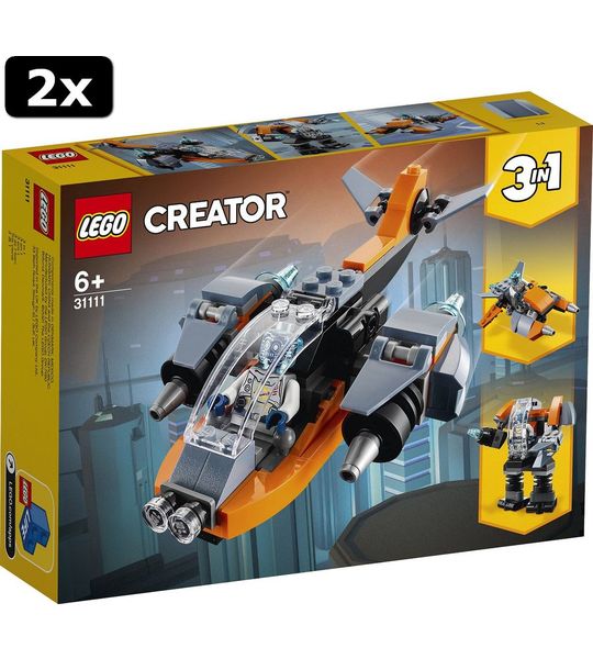 2x LEGO CREATOR Cyberdrone