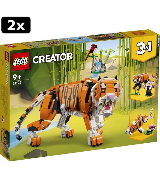 2x LEGO CREATOR Grote tijger