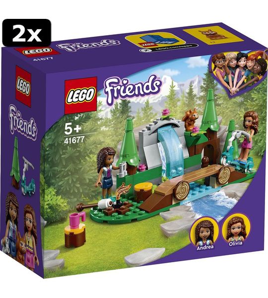 2x LEGO Friends Waterval in het bos
