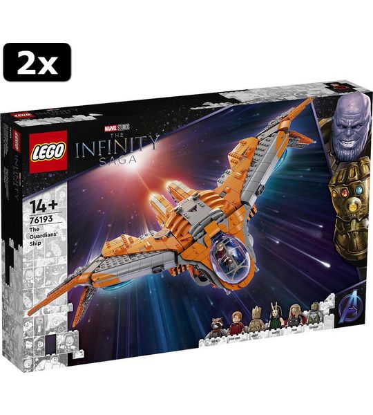 2x LEGO Super Heroes Het schip van de Guardians
