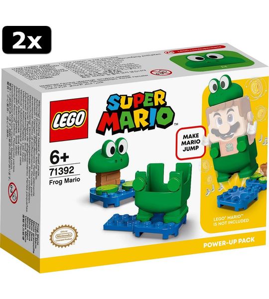 2x LEGO Super Mario Power-uppakket Kikker-Mario