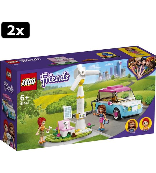 2x LEGO Friends Olivia AND apos;s elektrische auto
