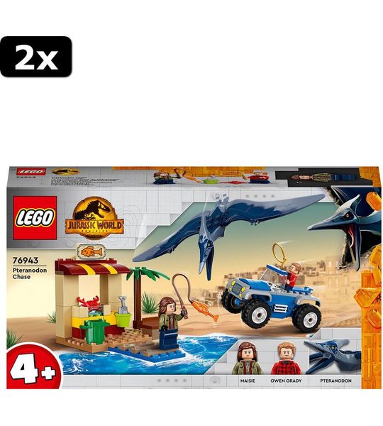 2x LEGO Jurrasic World Movie Achtervolging
