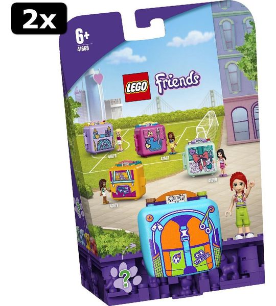 2x LEGO Friends Mia AND apos;s voetbalkubus