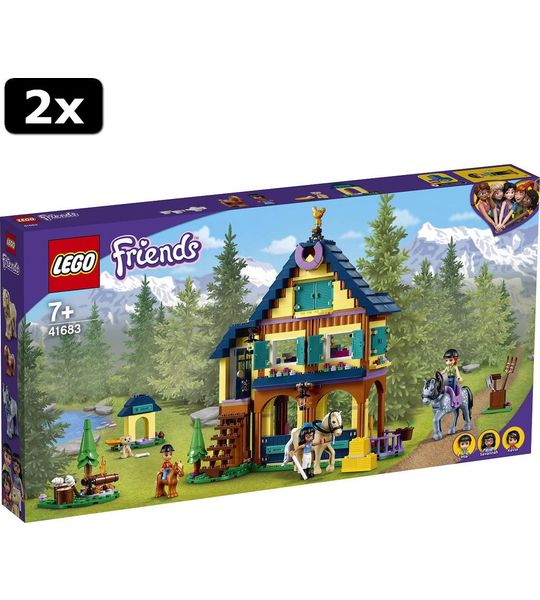 2x LEGO Friends Paardrijdbasis in het bos