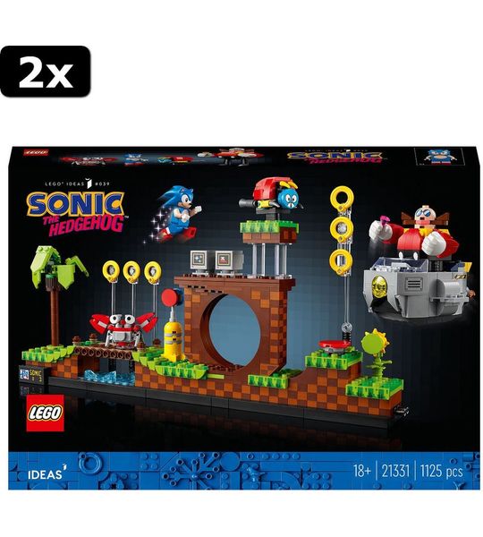 2x LEGO Ideas Sonic the Hedgehog - Green Hill Zone