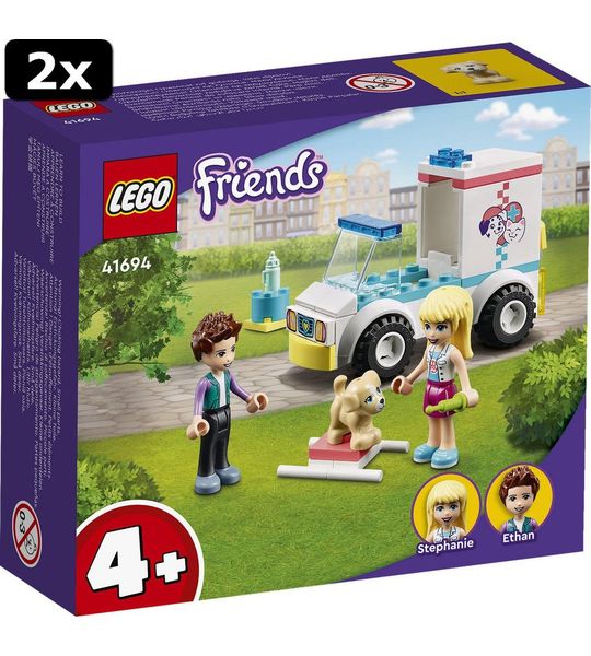2x LEGO Friends Dierenambulance