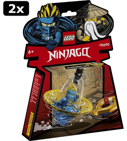 2x LEGO Ninjago Jay AND apos;s Spinjitzu ninjatraining