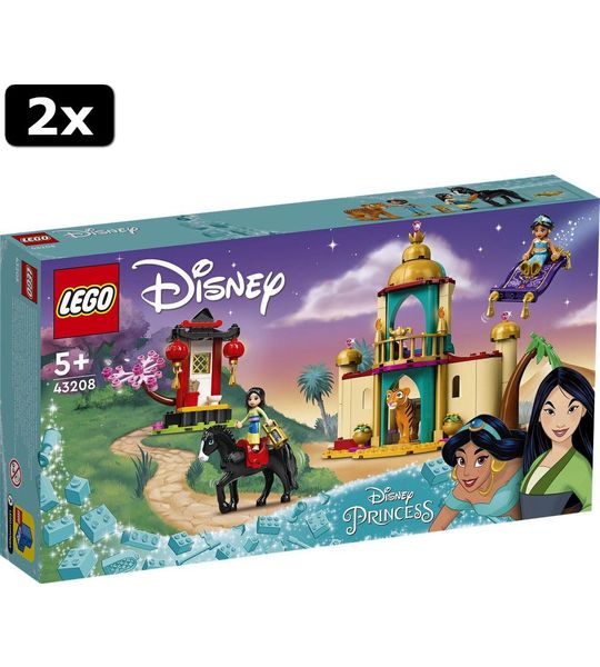 2x LEGO Disney Jasmines en Mulans avontuur