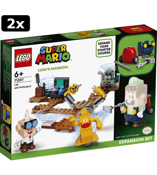 2x LEGO Super Mario Uitbreidingsset: Luigi’s Mansion-lab en Spo
