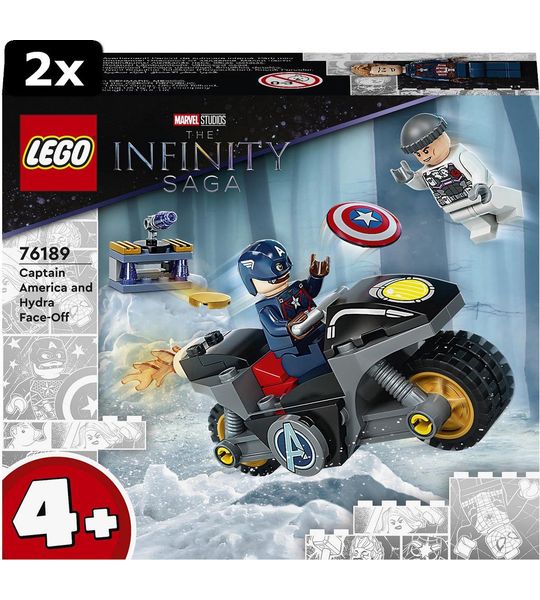 2x LEGO Super Heroes Captain America - Hydra confrontatie