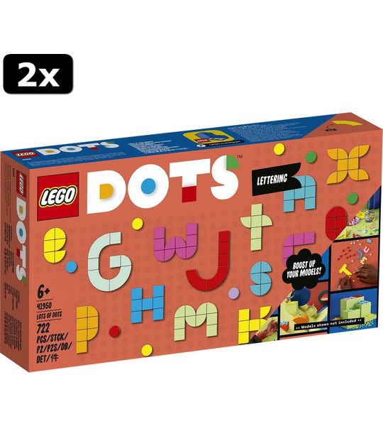 2x LEGO DOTS Enorm veel DOTS - Letterpret