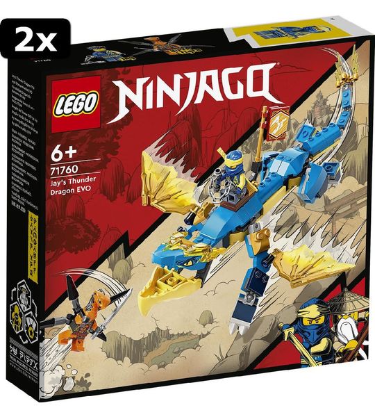 2x LEGO Ninjago Jay AND apos;s bliksemdraak