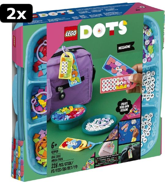 2x LEGO DOTS Taslabels megapack - berichten
