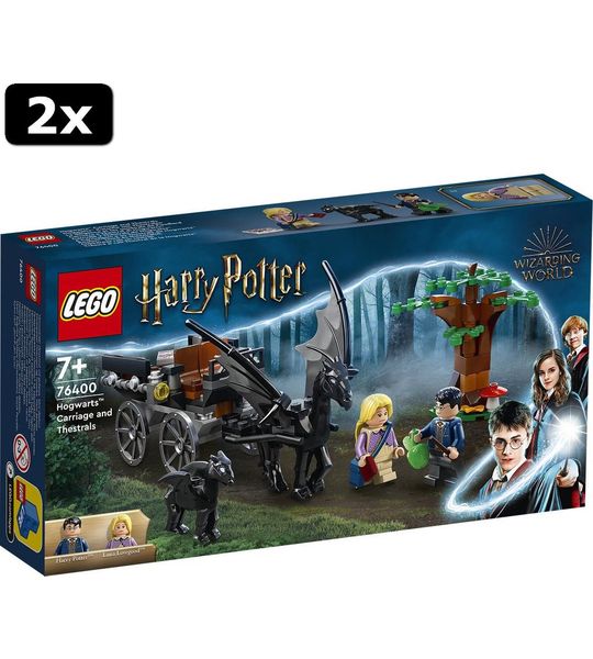 2x LEGO Harry Potter Zweinstein Rijtuig en Thestralissen