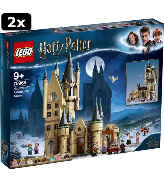 2x LEGO Harry Potter Hogwarts De Astronomietoren