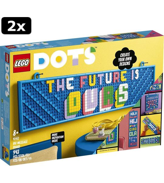 2x LEGO DOTS Groot Notitiebord