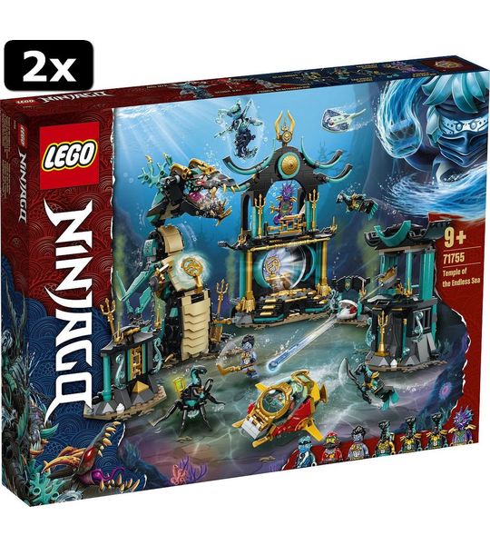 2x LEGO Ninjago Tempel van de Eindeloze Zee