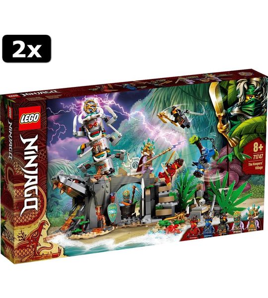 2x LEGO Ninjago Het dorp van de Beschermers