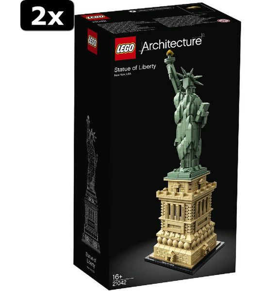 2x LEGO Architecture Vrijheidsbeeld