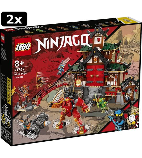 2x LEGO Ninjago Ninjadojo tempel