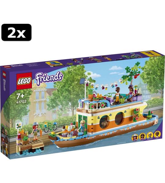 2x LEGO Friends Woonboot