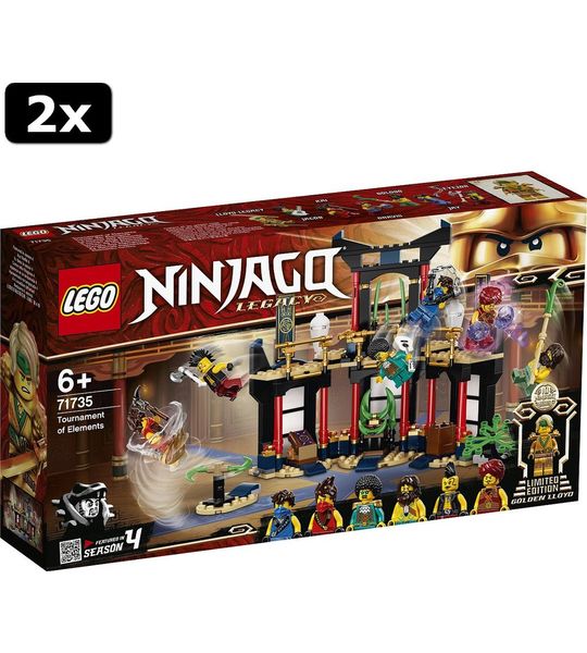 2x LEGO Ninjago Toernooi der Elementen