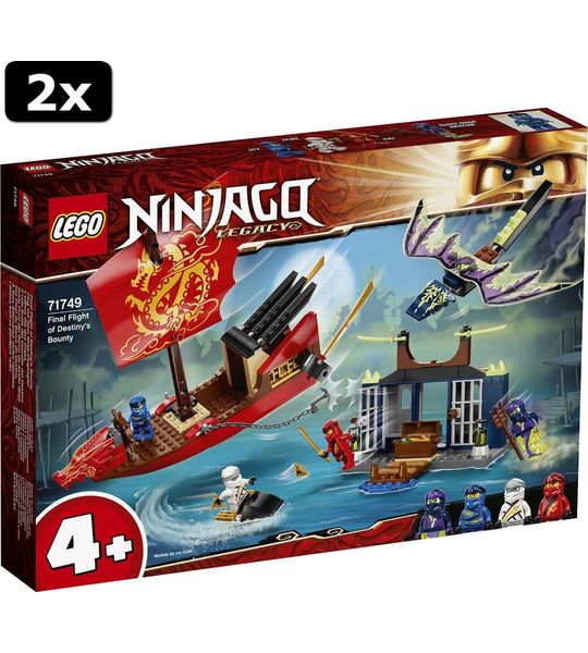 2x LEGO Ninjago Laatse vlucht van de Destiny AND apos;s Bounty