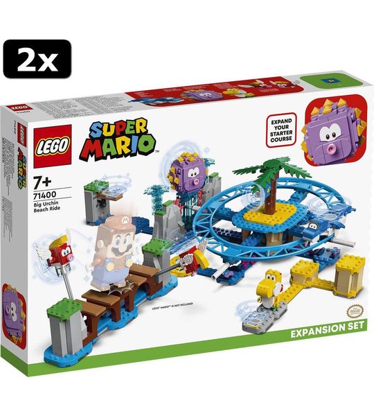 2x LEGO Super Mario Uitbreidingsset: Reuzen-Urchins strandattra