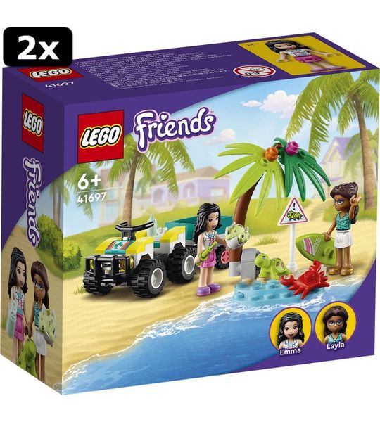 2x LEGO Friends Schildpadden Reddingsvoertuig