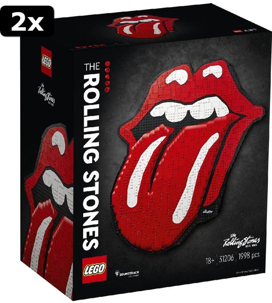 2x LEGO ART The Rolling Stones