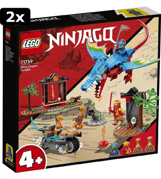 2x LEGO NINJAGO Ninja drakentempel