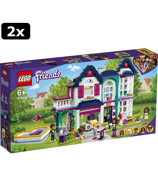 2x LEGO Friends Andrea AND apos;s familiehuis