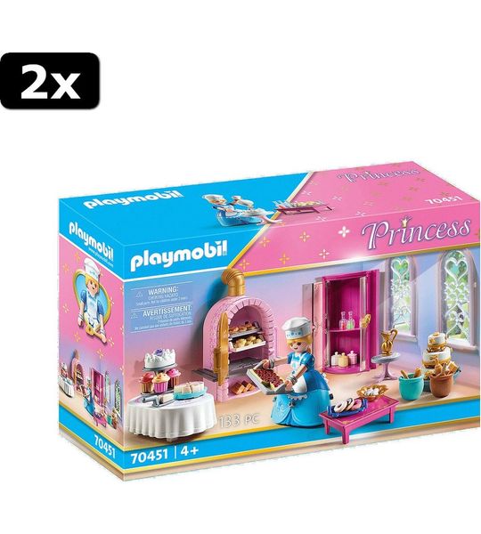 2x Playmobil Princess Kasteelbakkerij