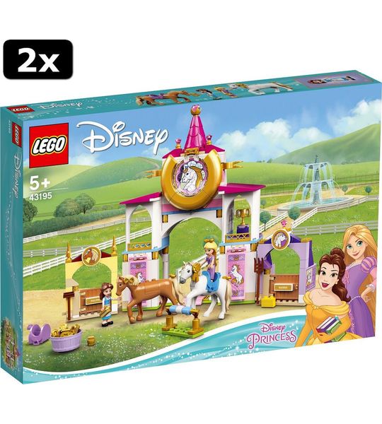 2x LEGO Disney Belle en Rapunzel AND apos;s koninklijke paardenstal