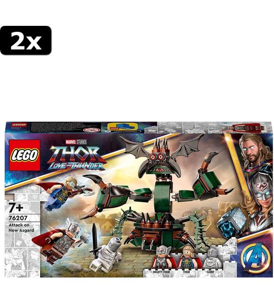 2x LEGO Super Heroes Marvel Thor Liefde en Donder