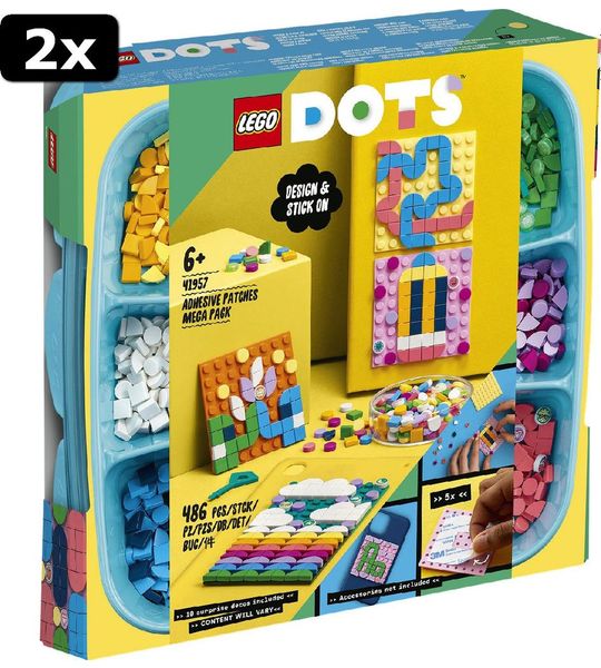2x LEGO DOTS Zelfklevende patches megaset